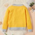 Baby / Toddler Solid Knitted Casual Sweater Yellow