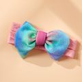 Baby Pretty Heart Print Bowknot Headband Pink image 4