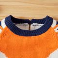 Baby Boy/Girl Long-sleeve Fox Stripe Print Knitted Tops Sweaters Multi-color