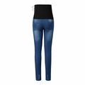 Maternity Ripped Skinny Jeans Blue
