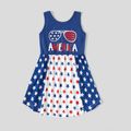 Mosaic Independence Day Star Print Family Matching Sets Dark blue/White/Red