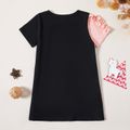 1 pc Kid Girl Short-sleeve Cotton Sweet Tunic Dress Black