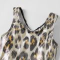 One-piece Leopard Dance-wear Dress for Girls Brown