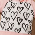 2pcs Summer Hooded Cotton Short-sleeve Baby Girl Sweet Baby's Sets Pink