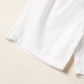 Pretty Kid Girl Pure Cotton Solid Suspender Pants Creamy White image 4
