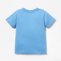 Football Print Short-sleeve Tee for Toddlers / Kids Blue