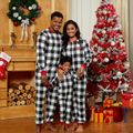 Family Matching Plaid Christmas Onesies Pajamas（Flame resistant） Color block image 4