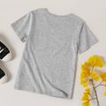 Fashionable Kid Boy Leaf Print T-shirt Grey