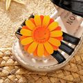 Toddler / Kid Flower Velcro Closure Sandals Black