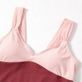Maternity Color Block Plain Pink one piece Pink image 4