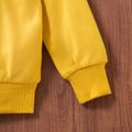 Baby / Toddler Boy Cartoon Dinosaur Print Long-sleeve Pullover Yellow
