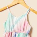 Tie Dyed Sleeveless Matching Midi Sling Dresses Multi-color