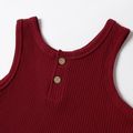 Mosaic Solid Color Matching Tanks Burgundy