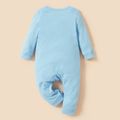 Smurfs Baby Boy/Girl 'Hero Dad' 100% Cotton Jumpsuit Light Blue
