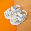 Baby / Toddler Solid Butterfly Velcro Closure Sandals White
