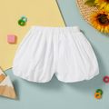 1pc Baby Girl Cotton Sweet Shorts White