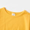 Solid Short-sleeve Top for Kids Yellow