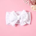 Baby / Toddler / Kid Solid Bowknot Hairband White image 4
