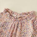 2pcs Kid Girl Floral Top Shorts Suit Vacation Suits Pink