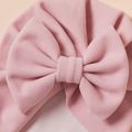 Baby Solid Bowknot Hat Light Pink image 3