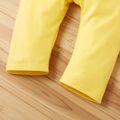 Baby / Toddler Girl Casual Solid Jumpsuits Yellow image 3