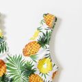 Pineapple Print Family Matching Swimsuits Yellow