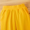Baby / Toddler Solid Pocket Casual Pants Yellow