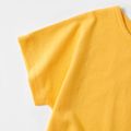 Solid Short-sleeve Top for Kids Yellow