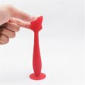 Silicone Diaper Cream Brush Baby Butt Spatula Baby Necessities with Suction Base Red image 1