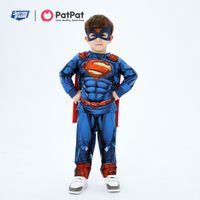 Justice League 3-piece Toddler Boy Superman Cosplay Costume Set with Cloak and Face Mask
