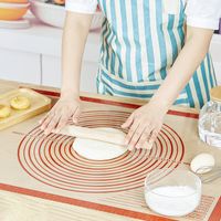 Non-slip Silicone Pastry Mat Non-Stick Thick Baking Mat Kitchen Accessories