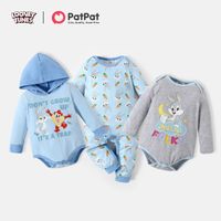 Looney Tunes Baby Boy/Girl Cotton Hooded Graphic and Allover Bodysuit