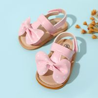 Baby / Toddler Polka Dots Bow Velcro Sandals Prewalker Shoes