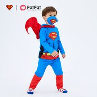 Justice League Toddler Boy/Girl Super Heroes Cosplay Costume With Hooded Cloak and Face Mask