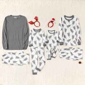 Family Matching Christmas Tree Print Pajamas Sets（Flame Resistant）