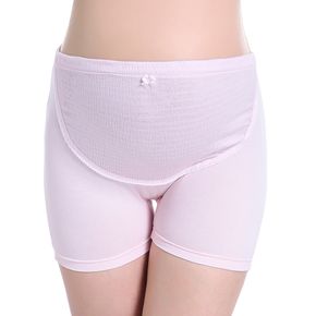 Maternity Floral Front Decor High Waist Adjustable Shortie Panty