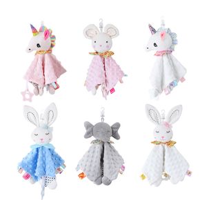 Cute Animal Baby Infant Soothe Appease Towel Soft Plush Comforting Toy Velvet Appease Baby Sleeping Doll Supplies
