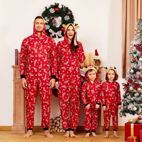 Mosaic Reindeer Family Matching Onesie Pajama for Dad - Mom - Kid - Baby (Flame Resistant)