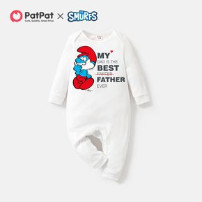 Smurfs Baby Boy/Girl Best Father Ever Cotton Jumpsuit/One Piece
