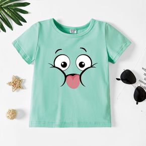 Toddler Graphic Smiley Print Short-sleeve Tee