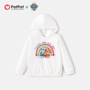 PAW Patrol Toddler Girl Rainbow 100% Cotton Hooded Sweatshirt