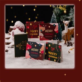 6er-Pack Premium Weihnachtskarten elegante Weihnachtskarten in ausgefallenen Designs