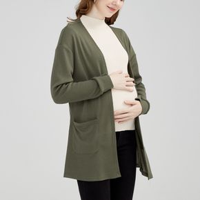 الأمومة التصحيح جيب الهراء معطف كارديجان