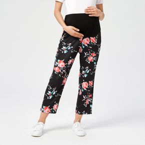 Maternity Allover Floral Print Casual Pants