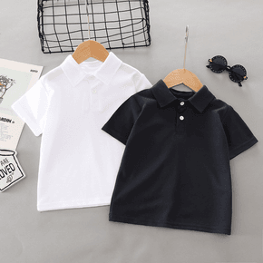 Toddler Boy Solid Color Short-sleeve Polo Shirt