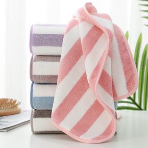 Stripe Jacquard Absorbent Washcloth Hand Towels for Kitchen Bathroom