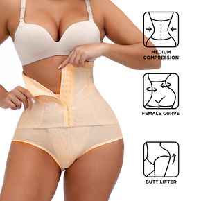 Slimming Waist Trainer Women Body Shaper Thong Mesh Breathable Girdle Shapers Tummy Control Shapewear Panties High Waist