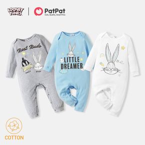 Looney Tunes Baby Boy/GIrl Little Bunny Cotton Jumpsuit