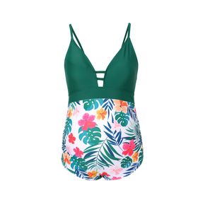 Maternity Floral Panel Cami One Piece Swimsuit