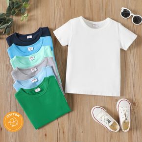 Toddler Boy Solid Color Short-sleeve Tee